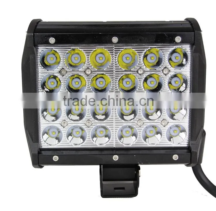 Shenzhen supplier best car accessories 6.5" 72w 4 row led light bar off road