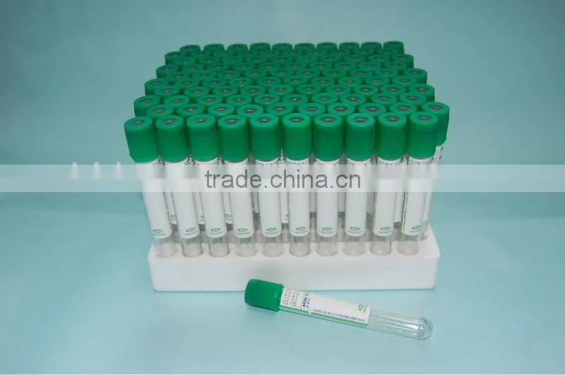 Disposable Vacuum Blood Collection Tube - Heparin Tube