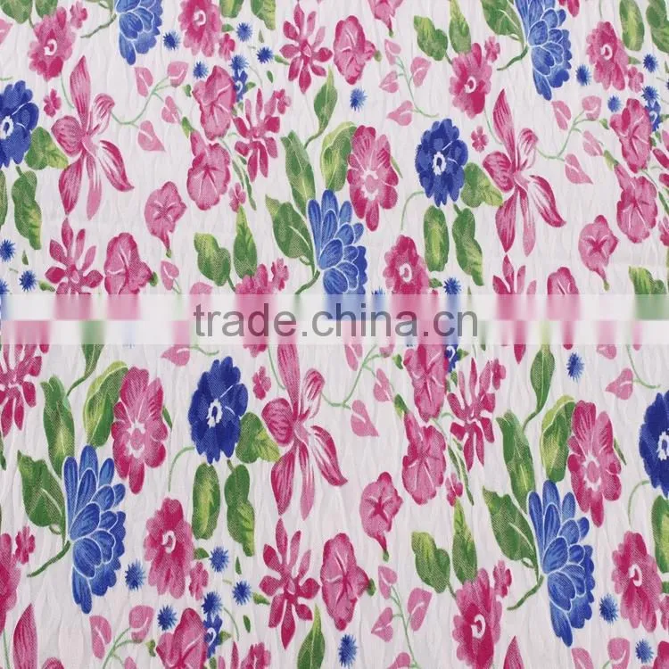 100% cotton poplin fabric china supplier printed flower designes use for garments