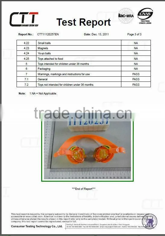 China waterproof swimming goggles case