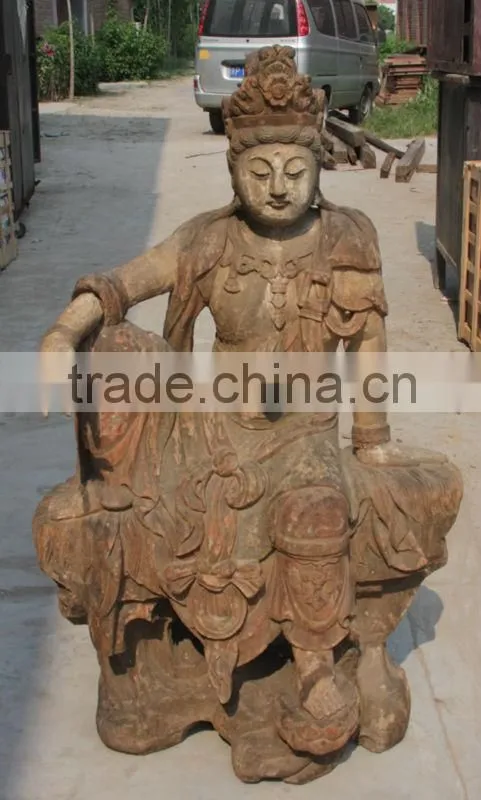 Chinese Antique Wooden Buddha Statue