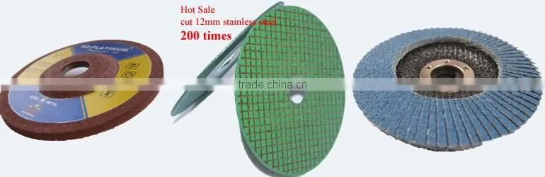 steel cutting disc with threaded nut