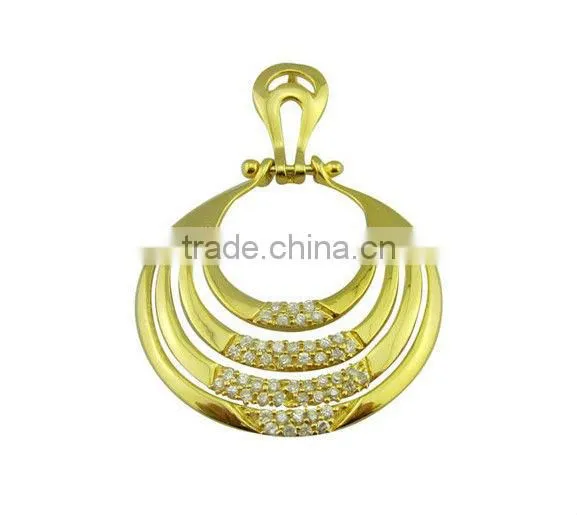 Hot wholesale plating rhodium sterling silver pendant