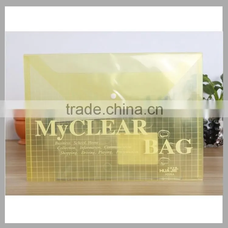 Hot sale my clear file bag transparent mesh file bag plastic clear file folder office supplies