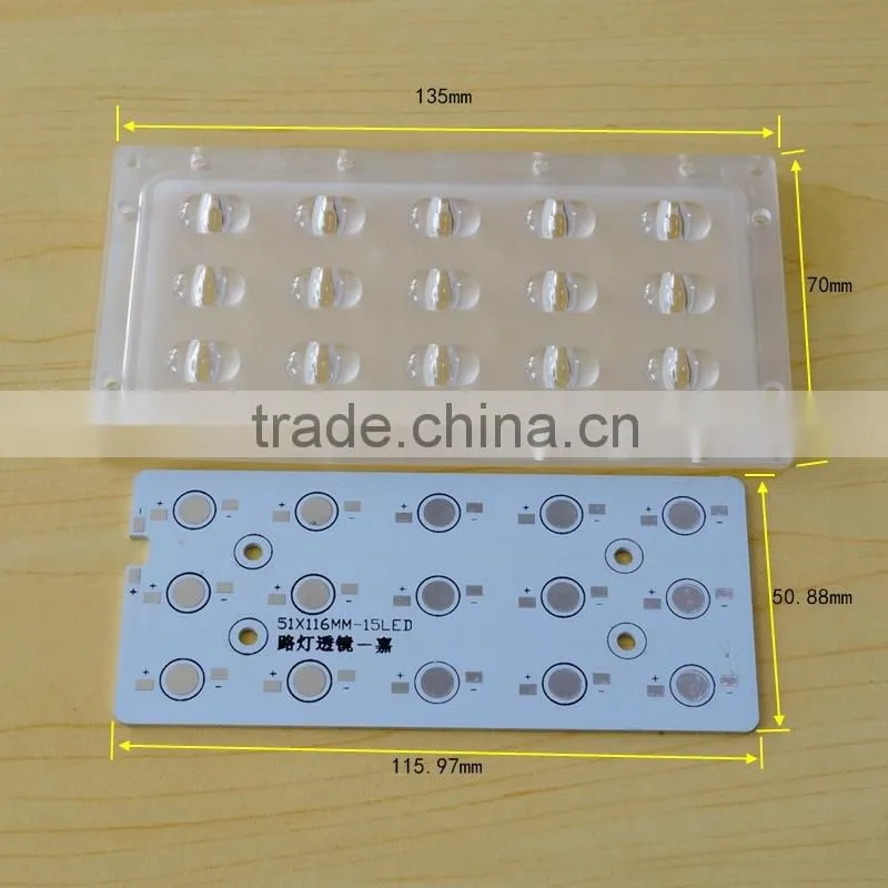 3x5 Streetlight LED module with Optical lens