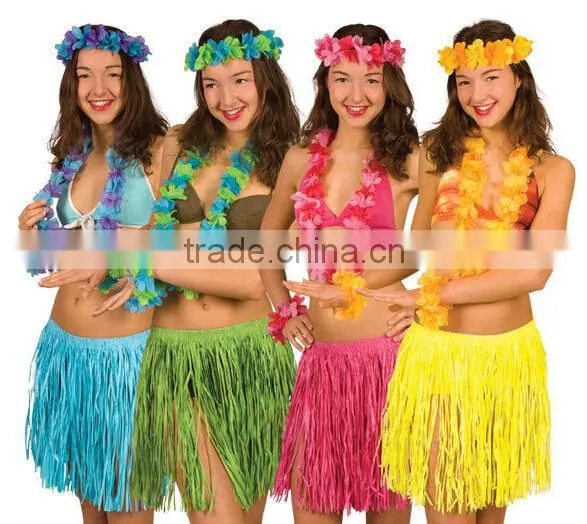 New Design Hawaiian Hula Skirt & Grass Skirt Material BWG-7026