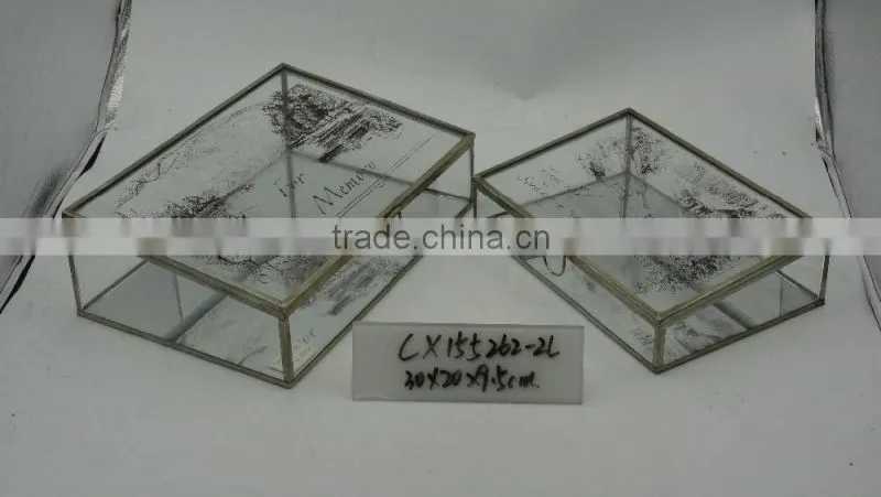 Factory made Glass Jewelry Boxes