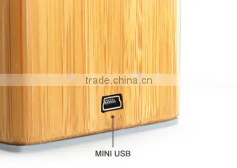 Mini bamboo bluetooth speaker
