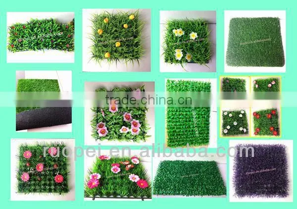 Ornaments Type and Plant type grass mat and panel for indoor and garden landscaping
