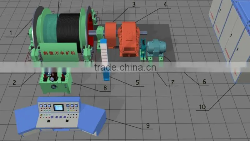 used for hoisting material mine winch JTK series