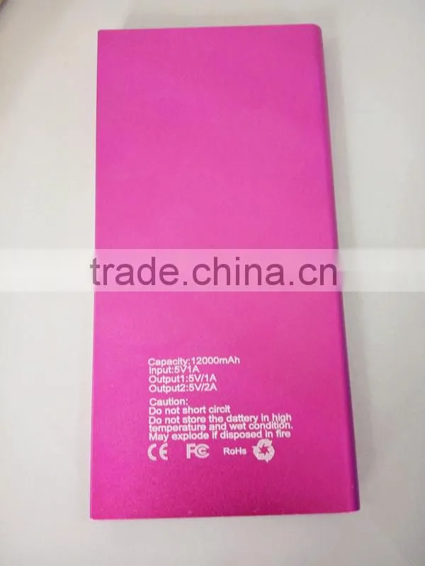 Hot Sale Portable Power Bank Slim 12000mAh Power Bank