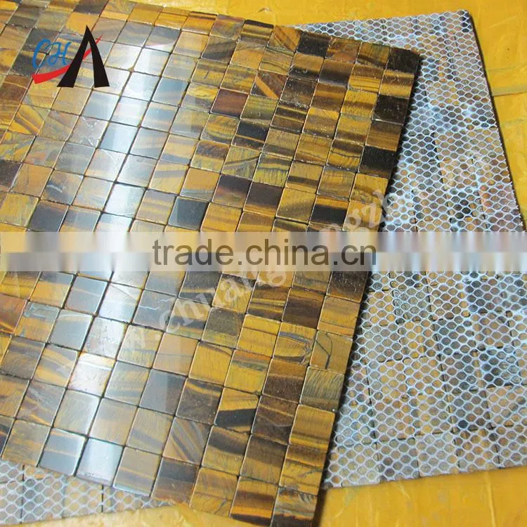 Yellow and blue tiger eye slab for wall tile,flooring tiel,bathroom tile