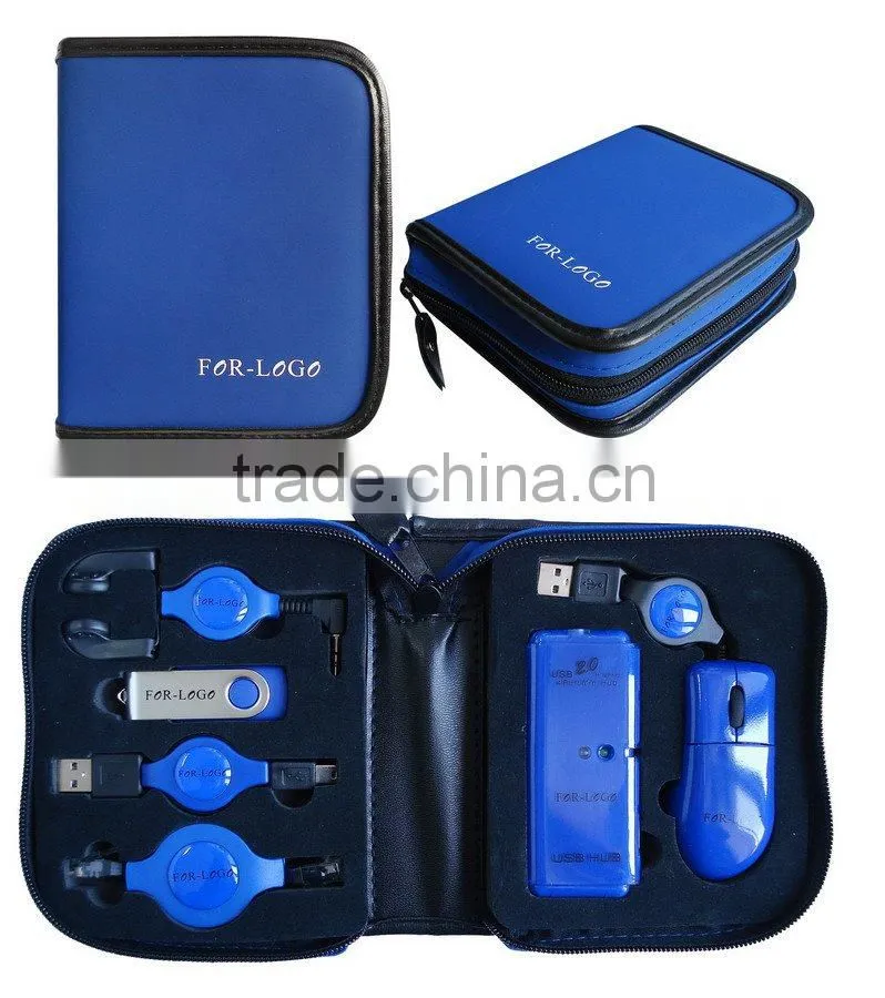 HOT SELLING computer accessories USB KITS with black case and blue color for each item