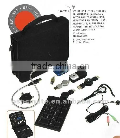 usb tool kit leather portable usb kit for promotion gift set