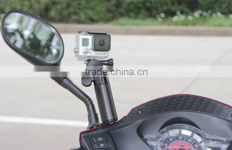 Universal Metal Material 1/4" screw head Scooter Mount for Digital Camera Car DVR Mobile Phone Motorcycle Mirror Stand Holder