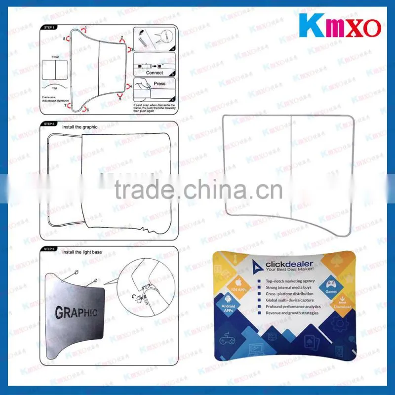 hot sale tension fabric banner stand/exhibition booth banner stand