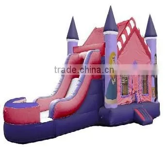 inflatable water slide combo, jumping castle with water slide