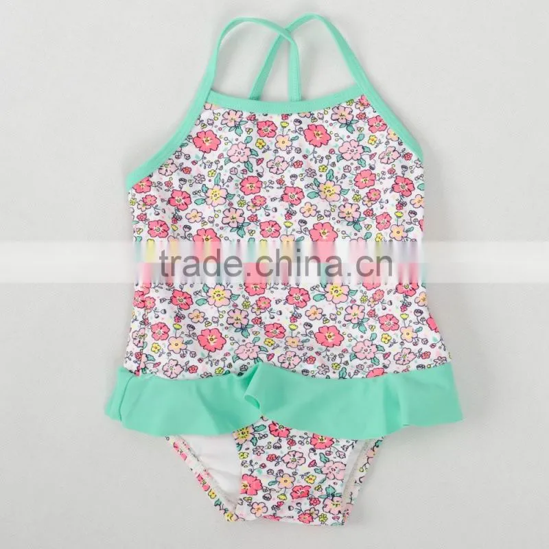 Trade Assurance OEM Service Cute lovely Young child Girl kids One-Piece Bikini Kids Swimwear