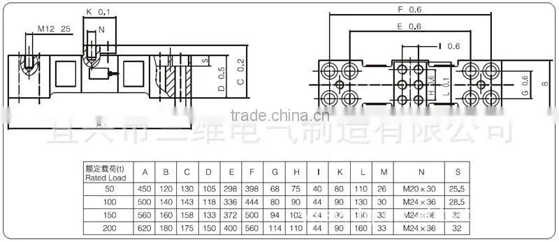 stainless load cell QSE-B (10kg-200T) high accuracy load sensor