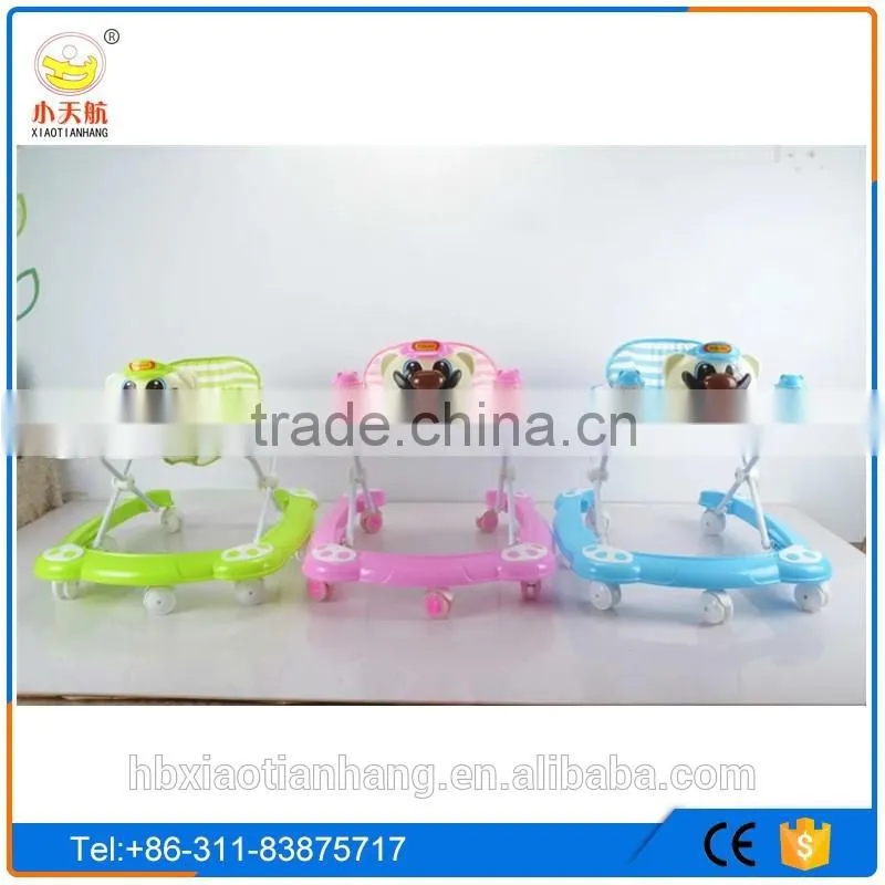 inflatable round baby trolley walker for infant