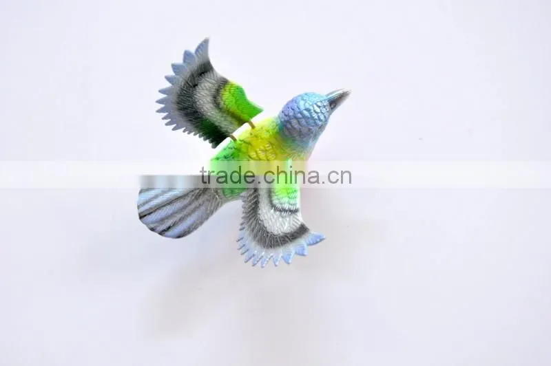 Pearl Powder 4 inch Plastic Art Bird Fridge Magnet, Bird Decoration, Wedding Door Gift