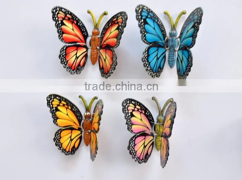 4 inch Plastic Magnetic Fridge Sticker With Butterfly Shape