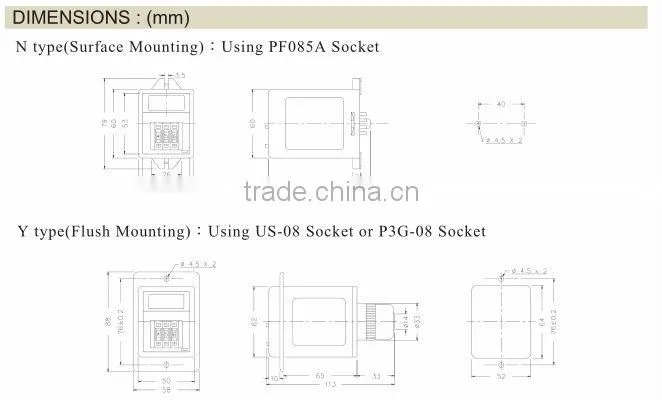 ASY-2D Electronical Programmable Countdown Mechanical Digital Delay Time Relay with CE
