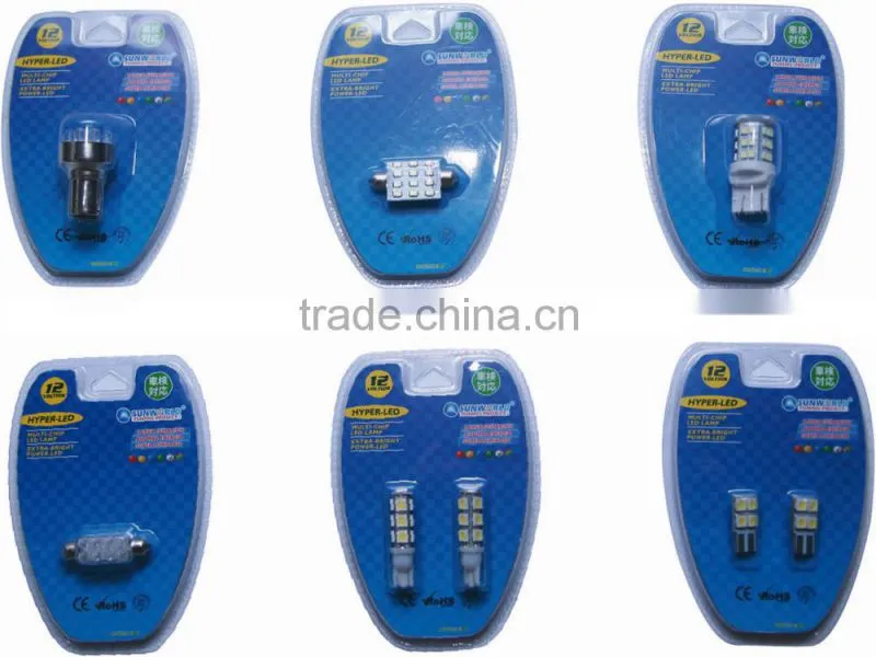 T5 1 SMD2835 white blue automobile bulbs Auto Lighting System LED light LED lamp