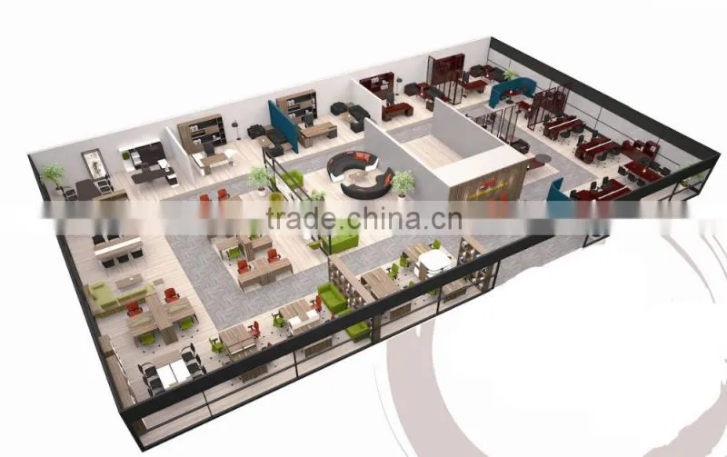 Modern office table design GZH-201004
