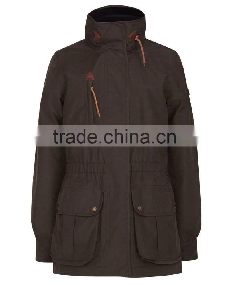 Waterproof nylon horse riding coat