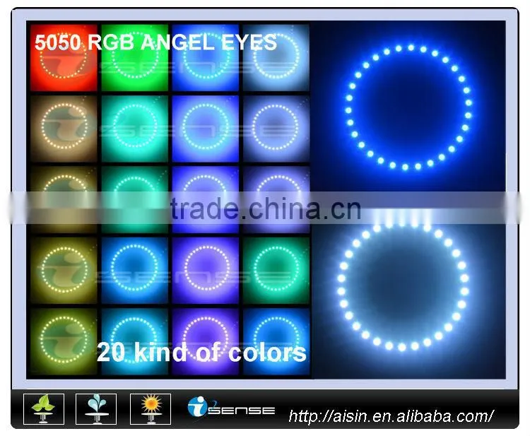 6000K RGB LED Universal Fit Headlight Halo Rings Version 2 for Toyotae