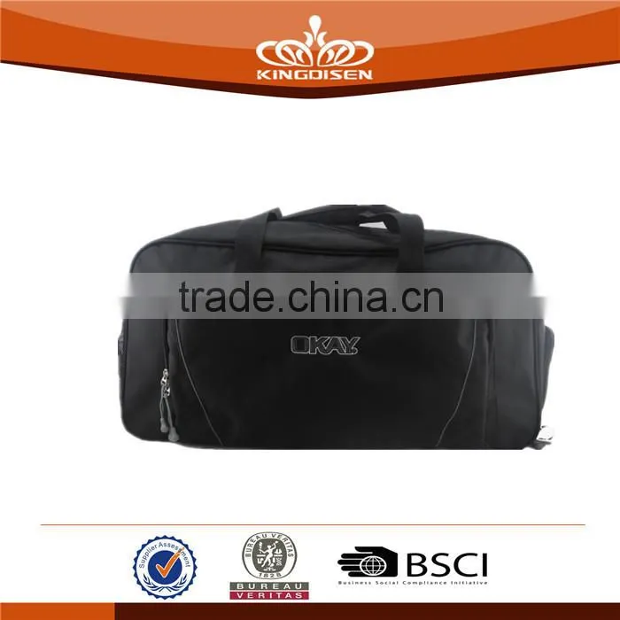 wholesale cheap price 600D black travel bag