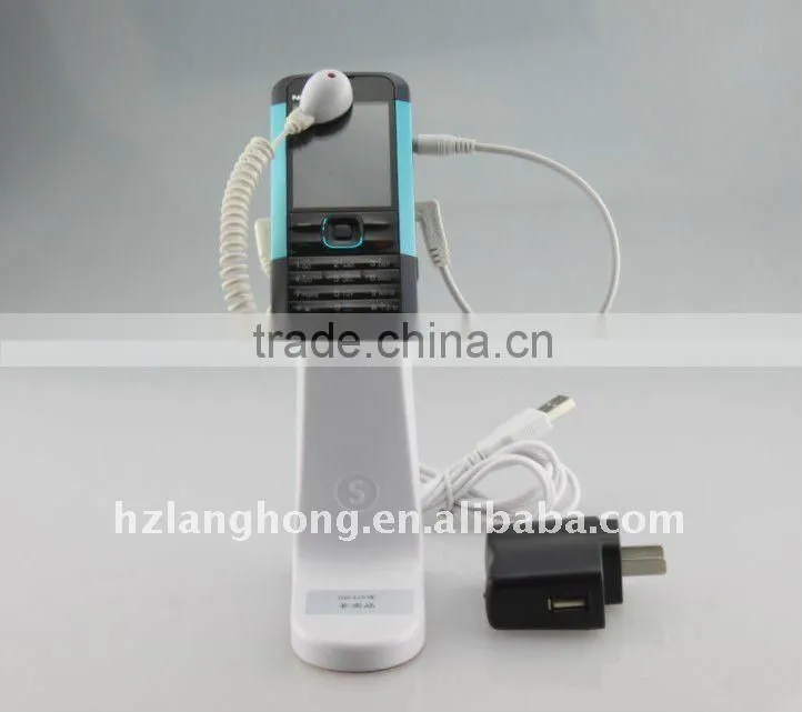 Alarmed & Charging Retail Security Displays mobile phone shop displays stand H8400-MIniUSB