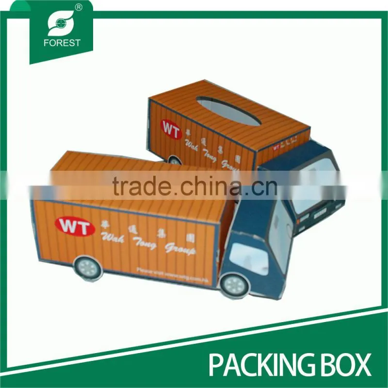 SPECIAL DESIGN TRUCK SHAPE PAPER BOXES FOR PACKAGING TISSUE