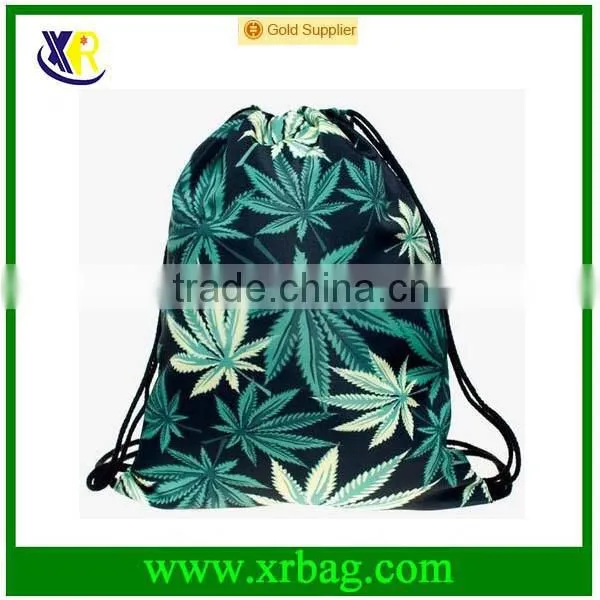 2016 Trend Print Men's Daypacks Backpack Travel Sports Drawstring Gym Sack Bag Merchandise