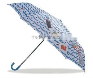 colorful promotion funky high end umbrella 3 fold umbrella