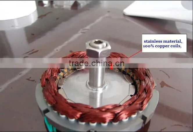 low RPM 100w 12/24v AC output generator with CE made in china
