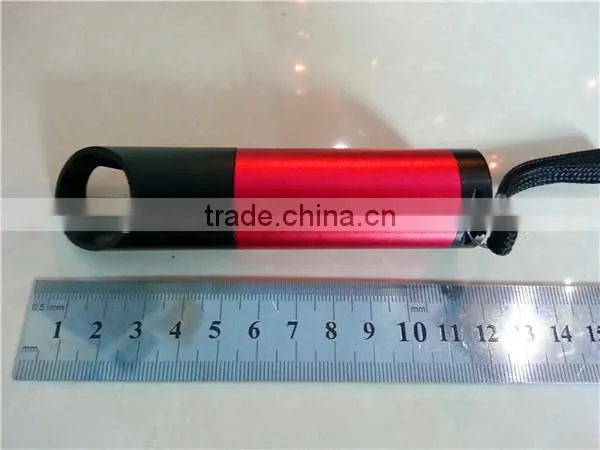 GS-8088 Multifunction Aluminum Alloy Small 3 LED Flashlight / Keychain / Bottle Opener