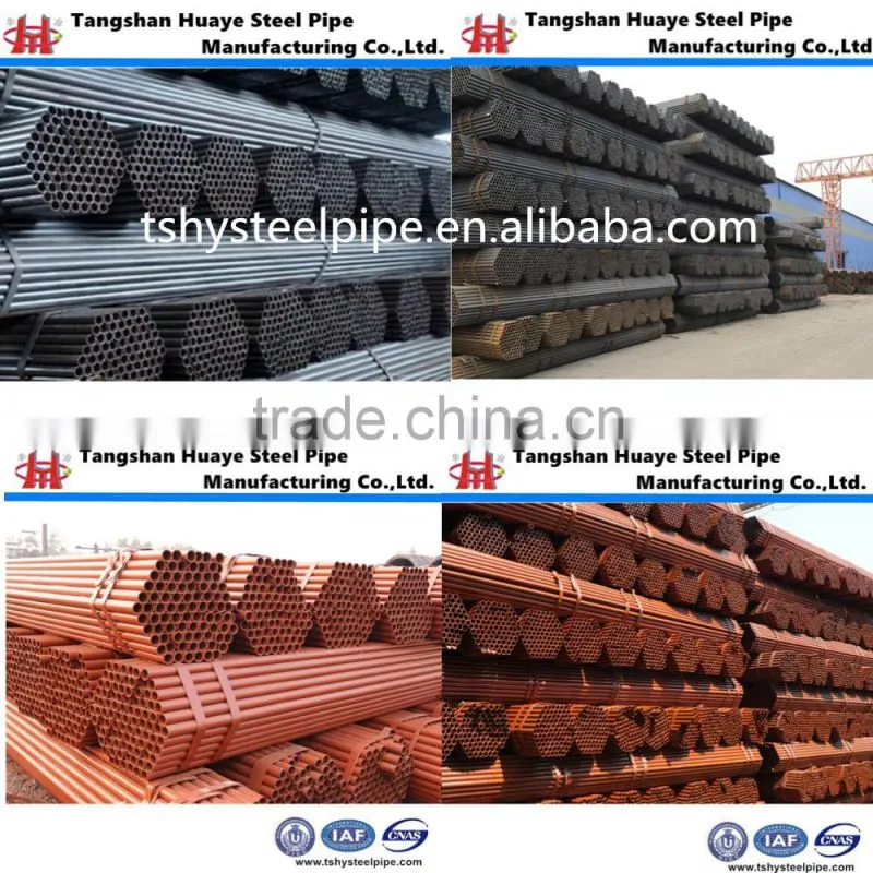 Painting black/red/yellow weld scaffolding steel pipe for building structure