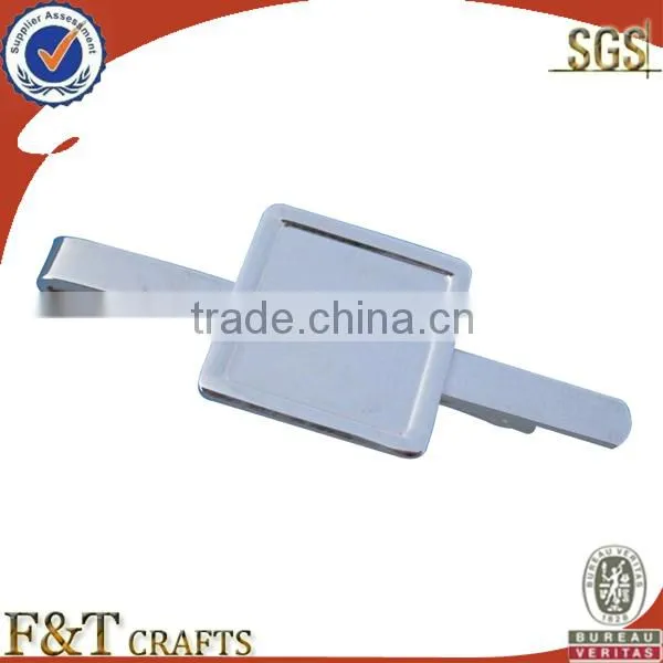 promotional black annealed logo custom made tie bar