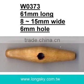 (#W0373) fashion one hole wooden toggle for winter coat