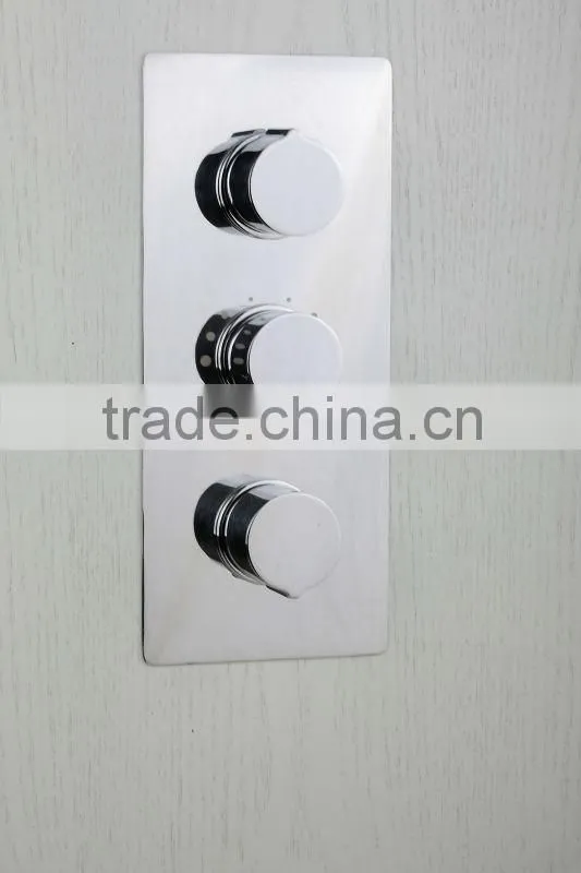 Triple handle concealed shower mixer