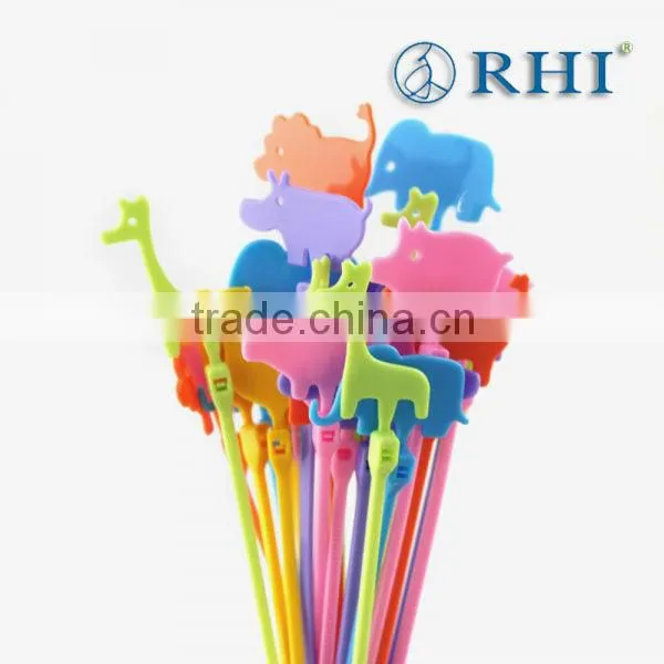 double lock cable tie, double loop cable tie, plastic cable tie 8*400