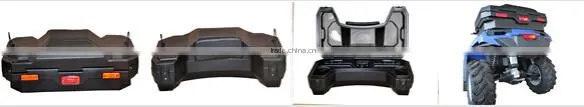 91Liters Black Roto-moulded Plastic ATV Tail Case