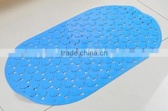 cute foots pattern and safty with suction cups pvc bath mat
