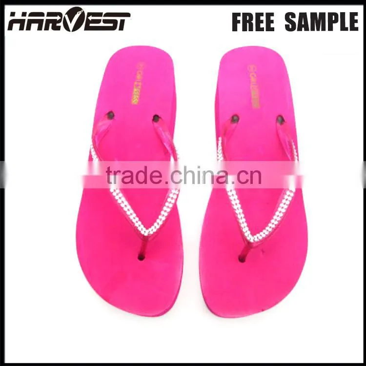 Asian high heel foam slipper , thick sole flip flopeva foam flip flop woman slipper