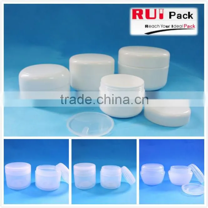 Clear plastic cosmetic jars , PET jar for cream packaging , 60g , 100g jar with caps