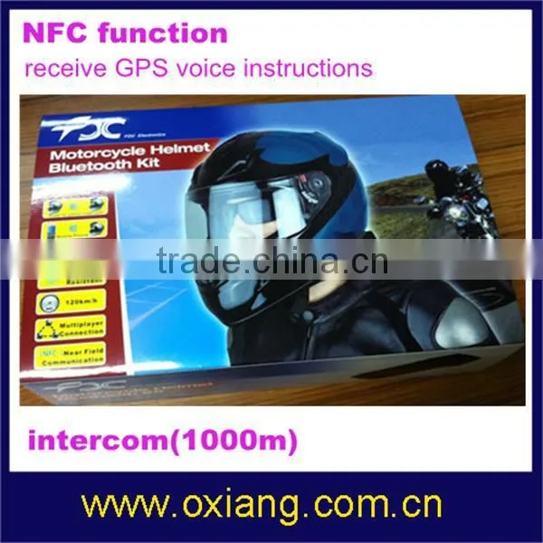 Motorcycle accessory helmet intercom wireless bluetooth headset/headphone