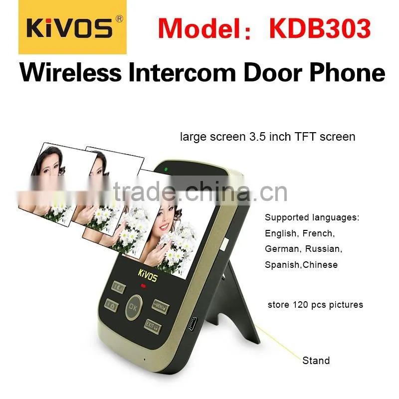 Digital waterproof 300meters wireless video door phone kit