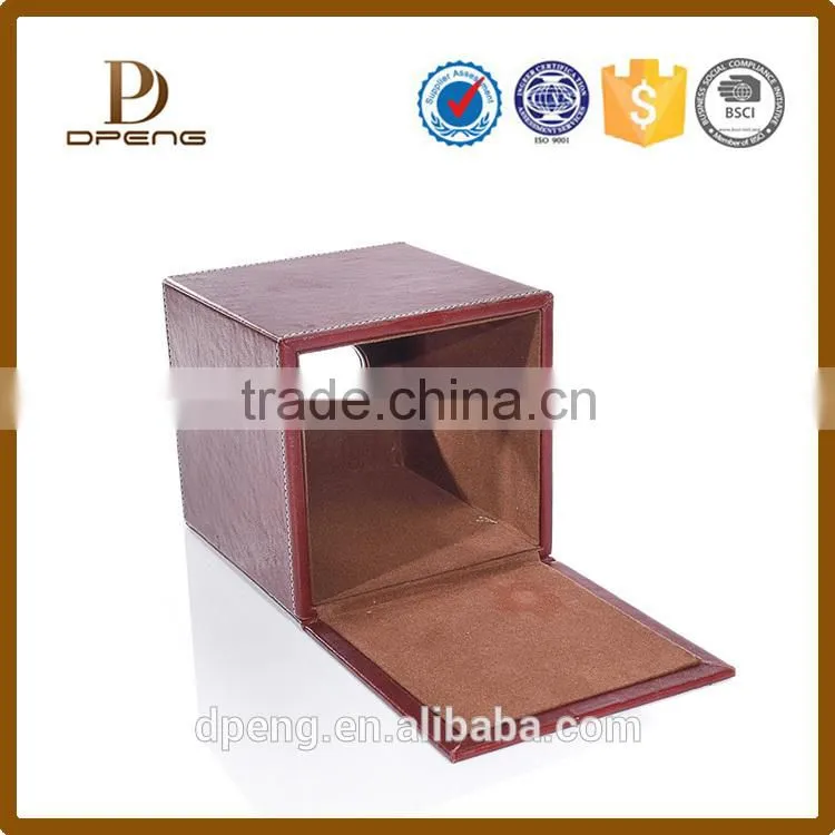 2015 custom Printed Square Shape genuine leather creative tissue boxes